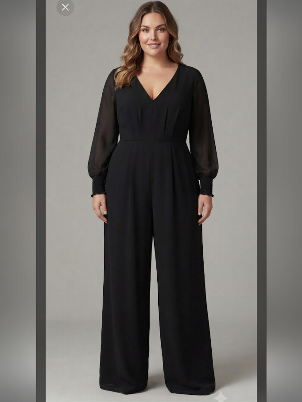FOREVER 21 BLACK PANTSUIT SZ 2XTALL